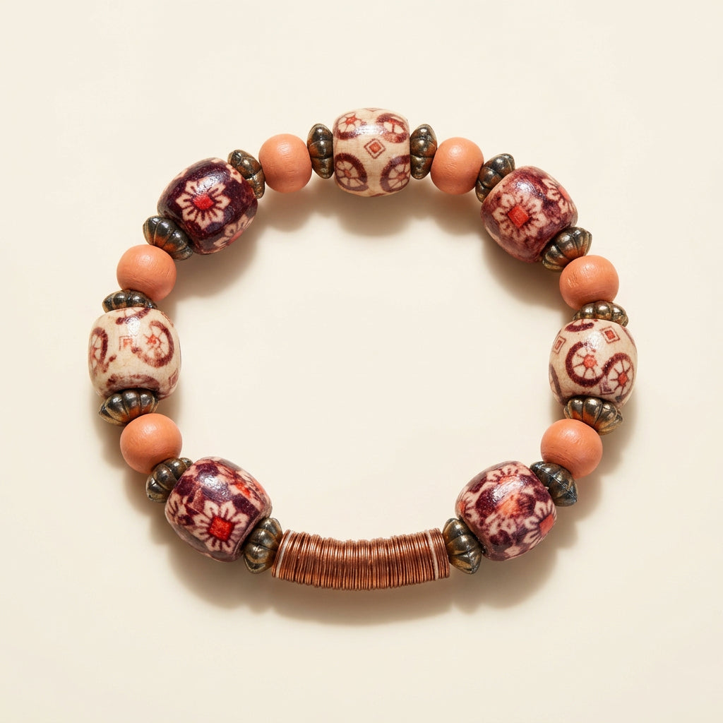Harvest Mosaic Beaded Bracelet