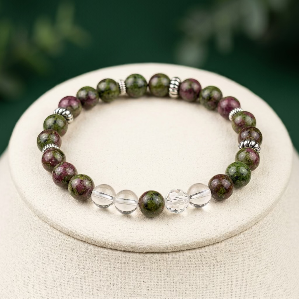 Woodland Berry Ruby in Zoisite Bracelet