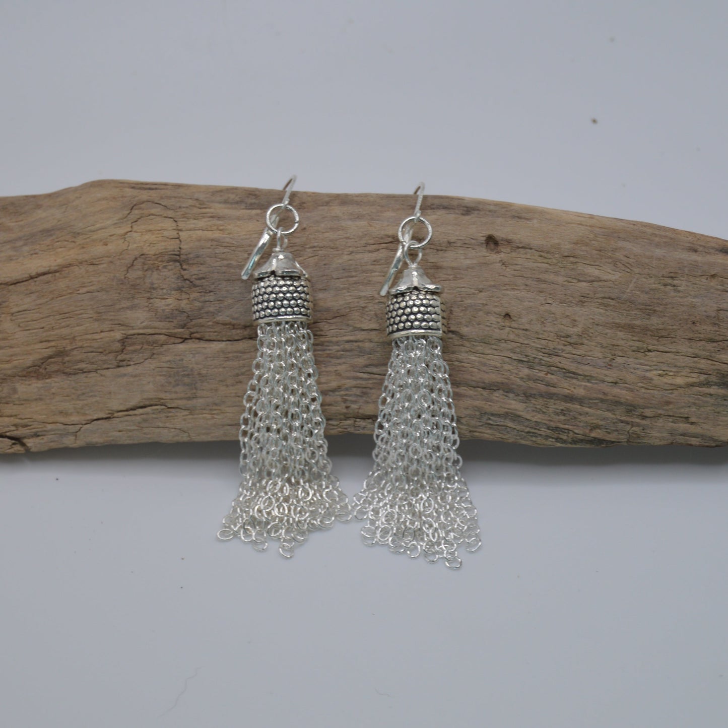 Silver Tassel Earrings