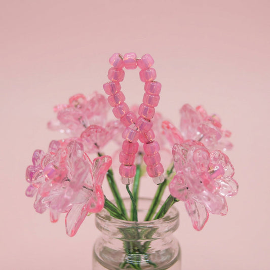 Hope Blooms Forever: A Pink Ribbon Bouquet for Breast Cancer Awareness Month