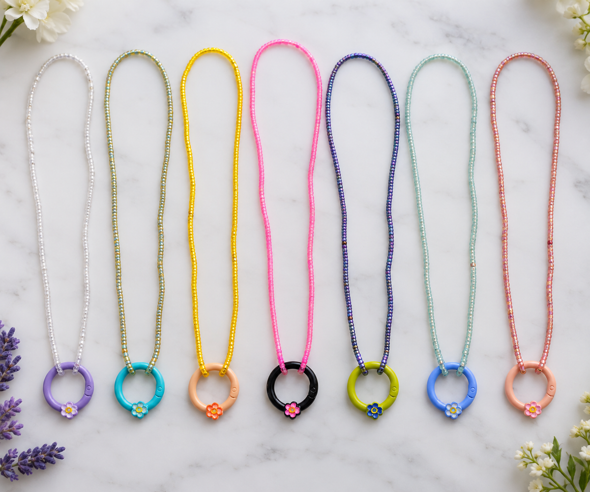 Petal Pop Seed Bead Necklace