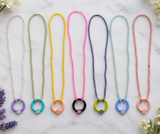 Petal Pop Seed Bead Necklace