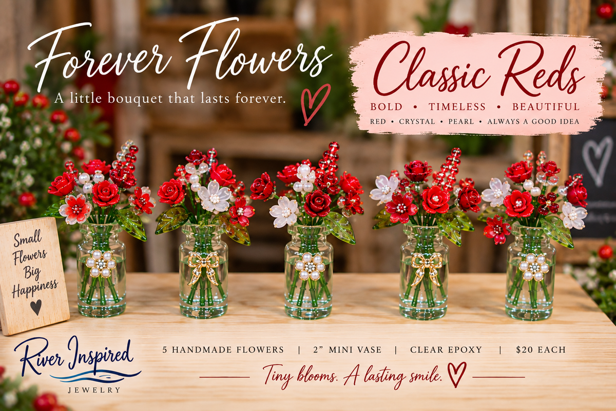 Forever Flowers Mini Beaded Bouquet