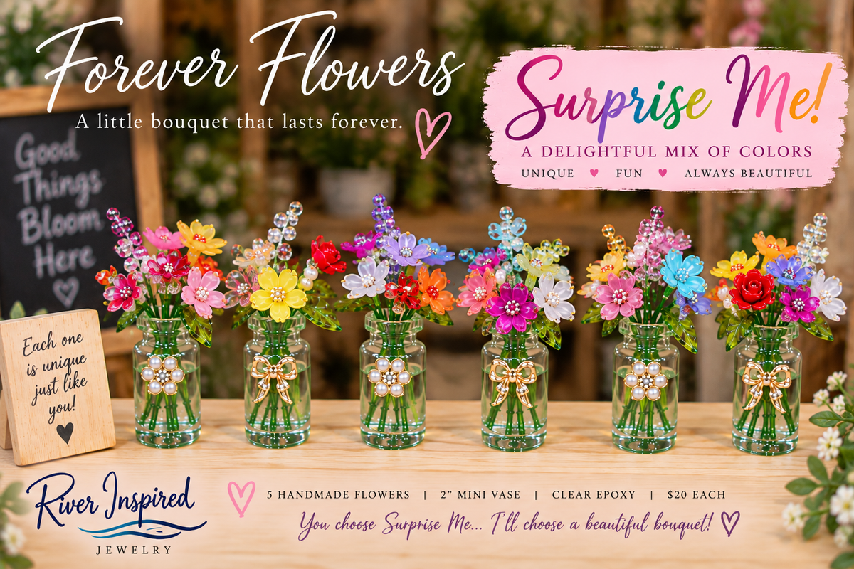 Forever Flowers Mini Beaded Bouquet