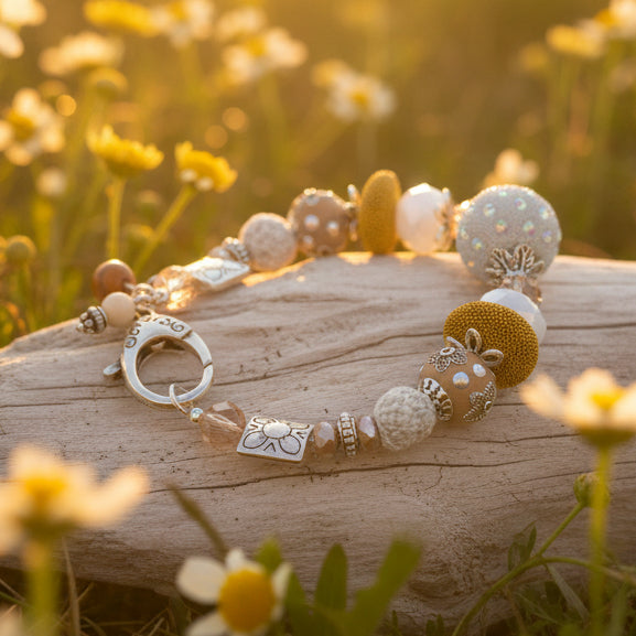 Golden Meadow Charm Bracelet