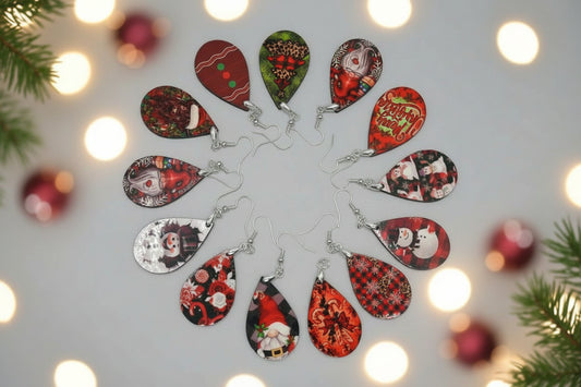 Sublimation Christmas Teardrops