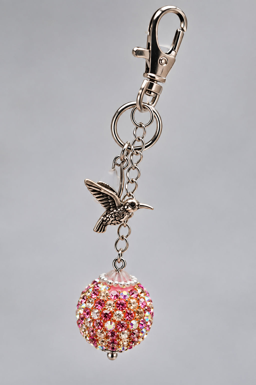 Hummingbird Kisses Sparkle Purse Charm