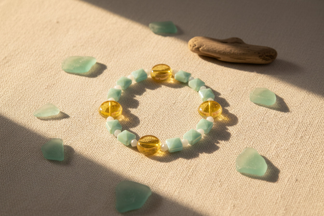 Golden Tide Stretch Bracelet
