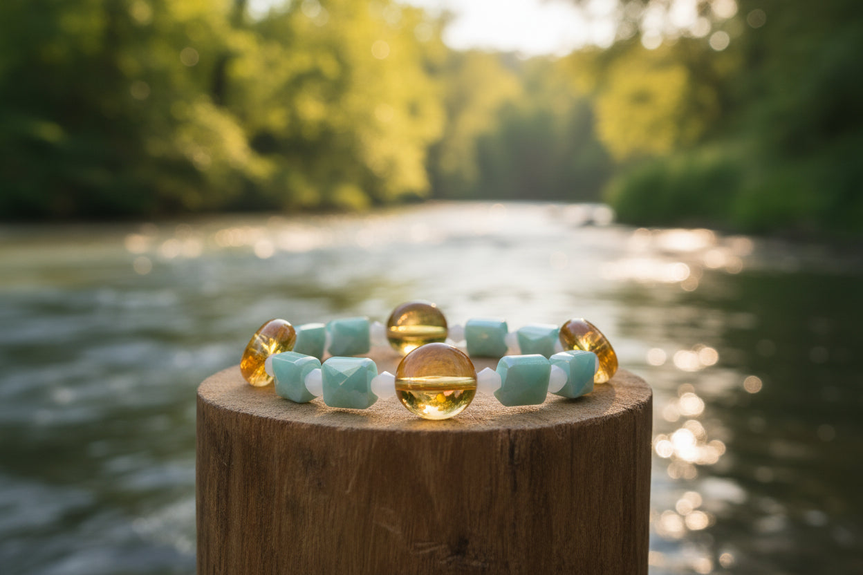 Golden Tide Stretch Bracelet