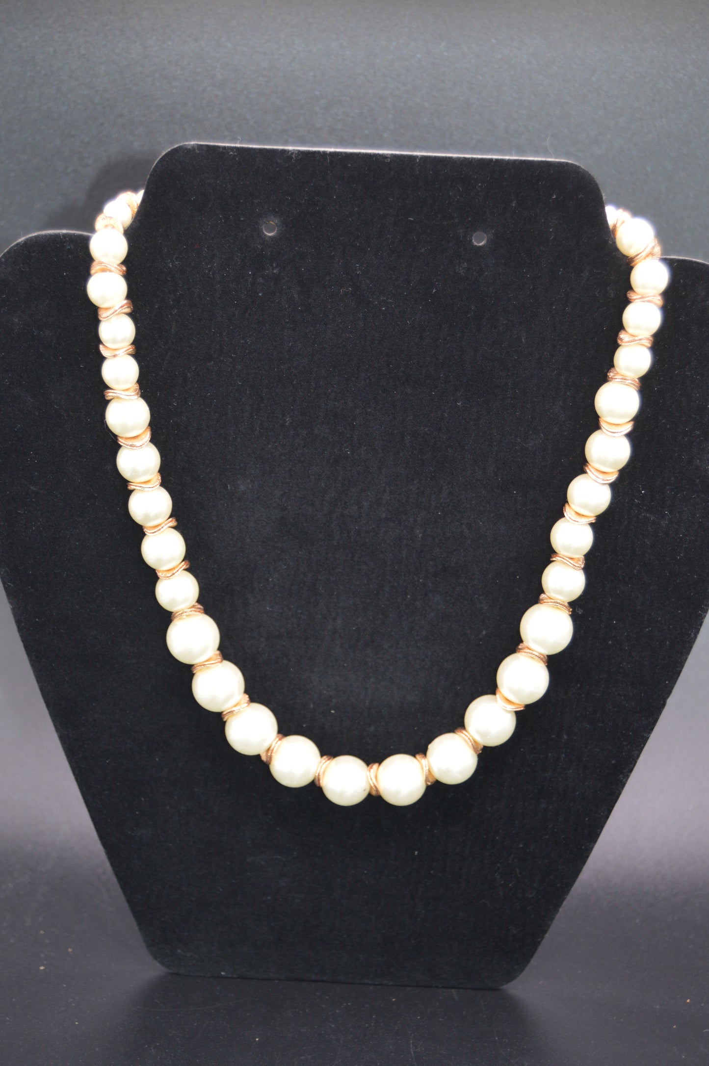 Golden Harmony Crystal Pearl Necklace