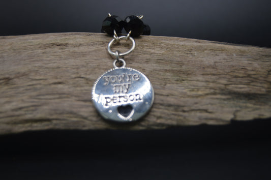 "You Are My Person" Silver Pendant Necklace - 18 Inches