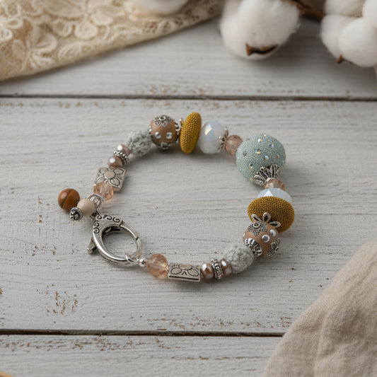 Golden Meadow Charm Bracelet