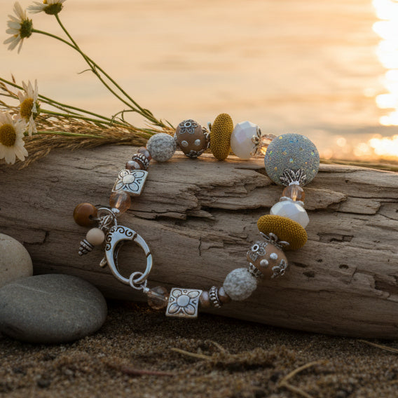 Golden Meadow Charm Bracelet
