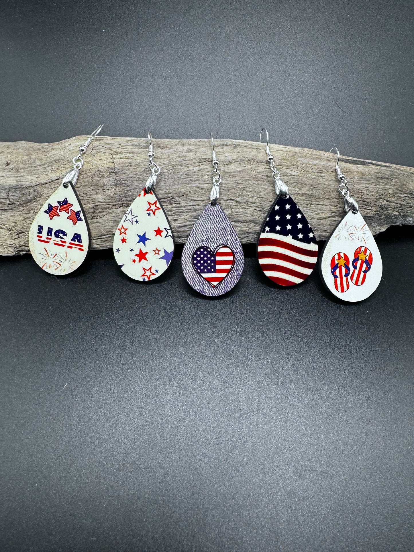 Star-Spangled Sparkle: 4th of July Sublimation Earrings