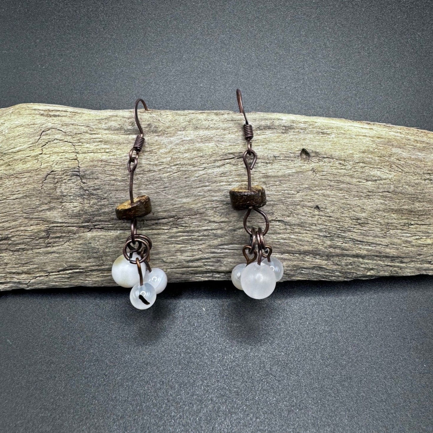 Earthy Elegance Natural Agate Earrings