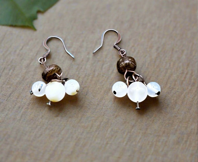 Earthy Elegance Natural Agate Earrings