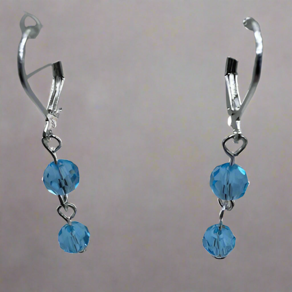 Blue Crystal Earrings