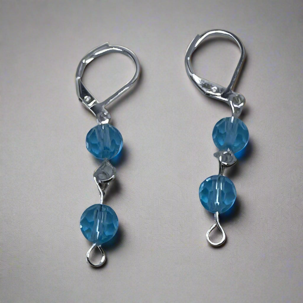 Blue Crystal Earrings