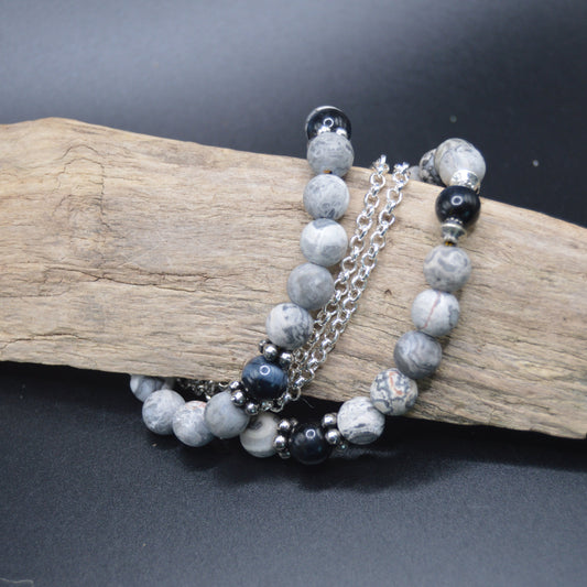 Silver Vein Jasper Bracelet