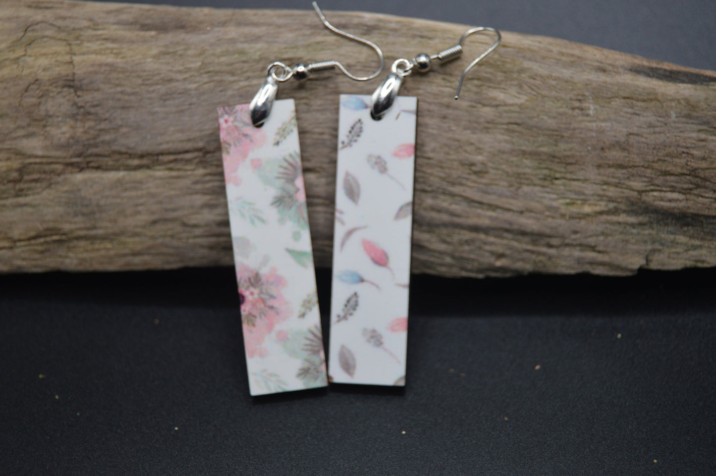 Delicate Floral Bar Earrings