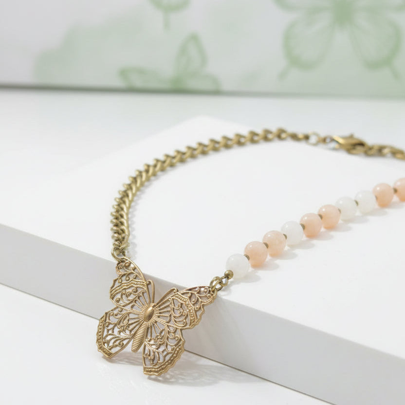 peach-aventurine-butterfly-necklace-22inch