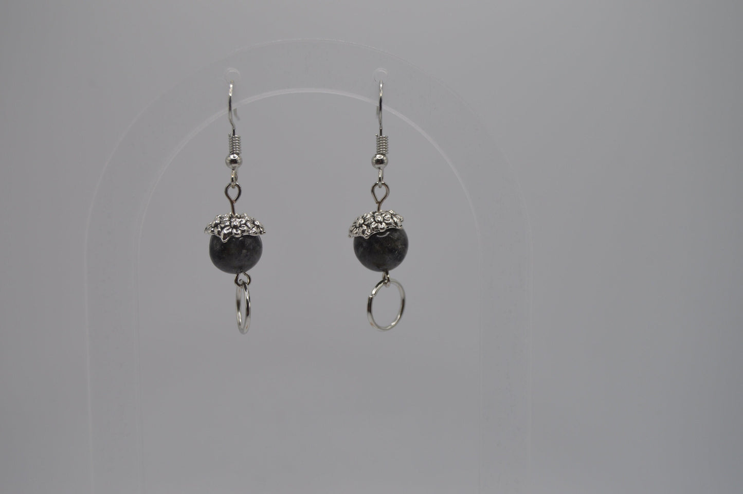 Larvikite Gemstone Earrings