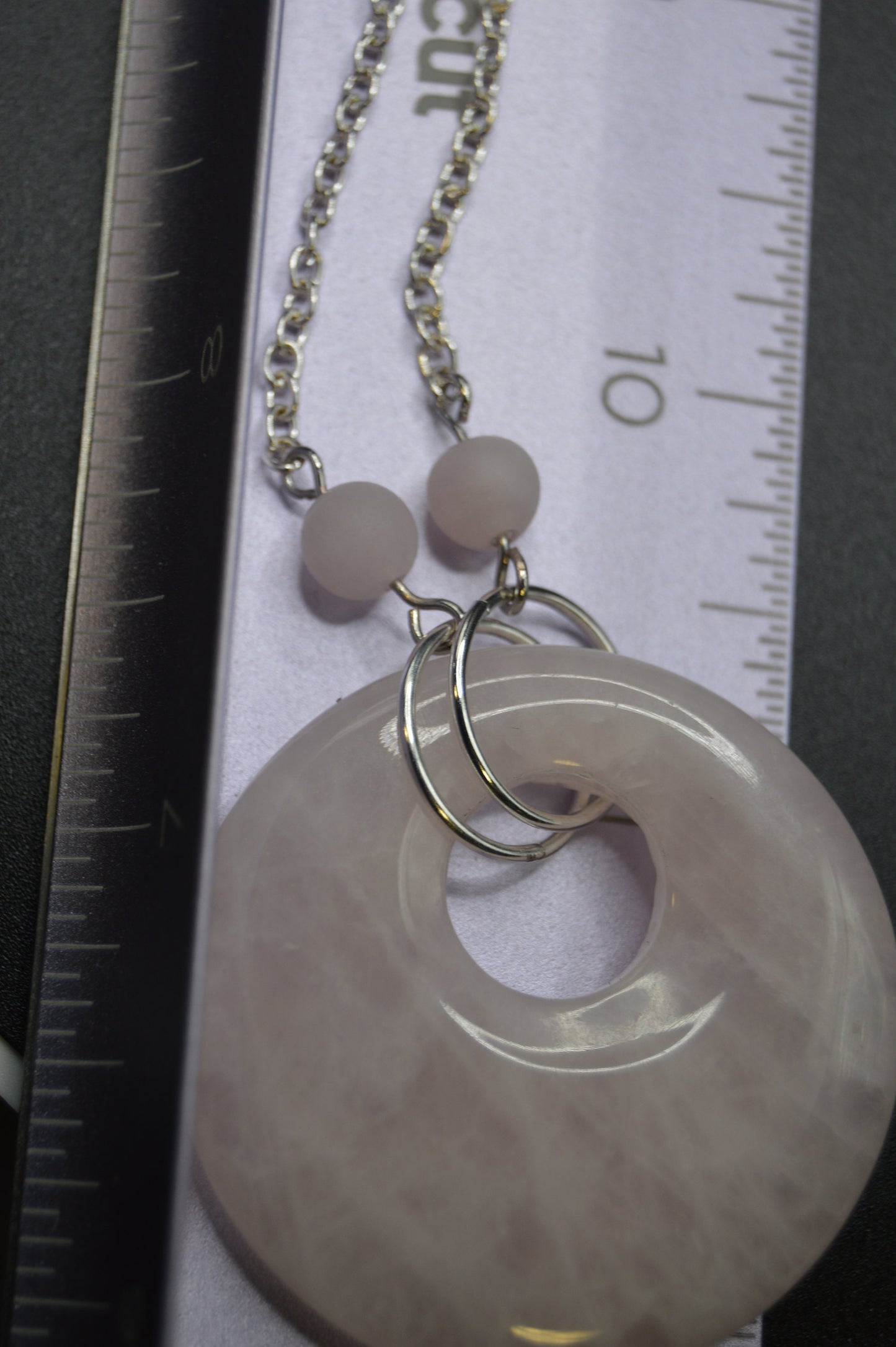 Natural Rose Quartz Pendant Necklace